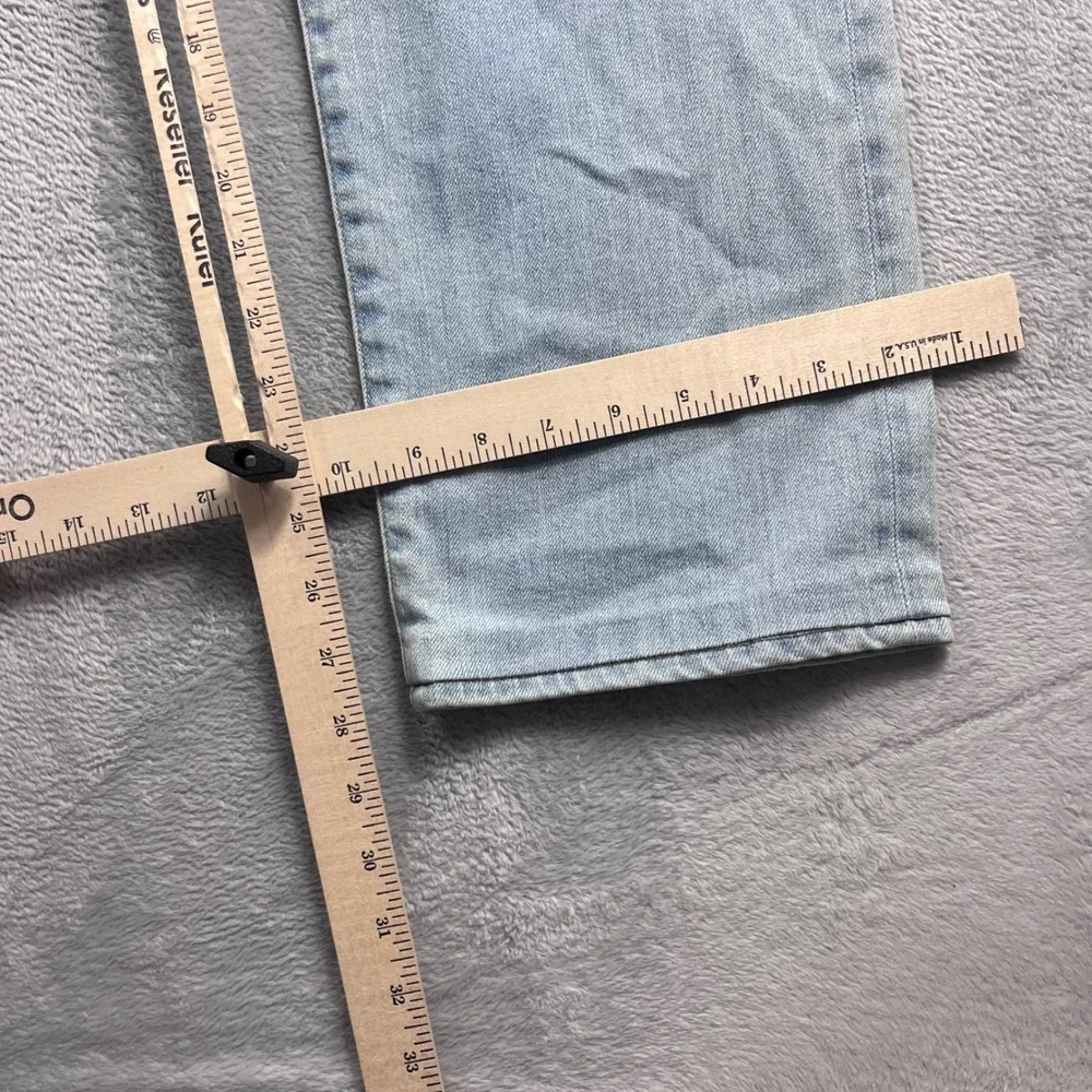 AG Adriano Goldschmied The Matchbox Slim Straight Light Wash Jeans Mens 36